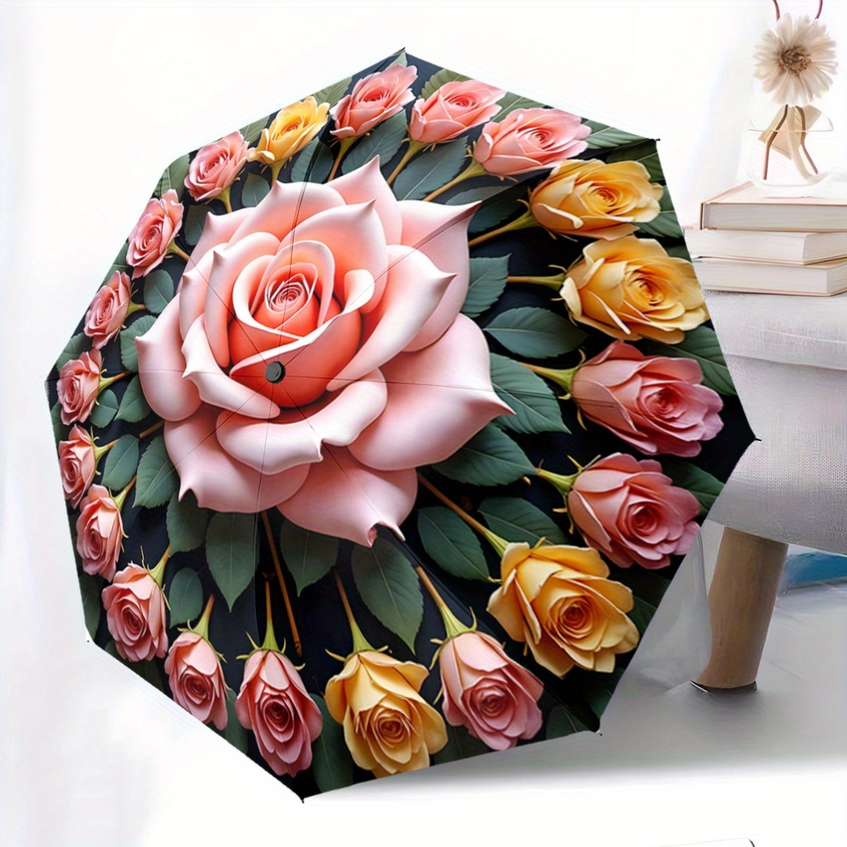 Golf Umbrella Large - Automatic Folding Umbrella with Large Central