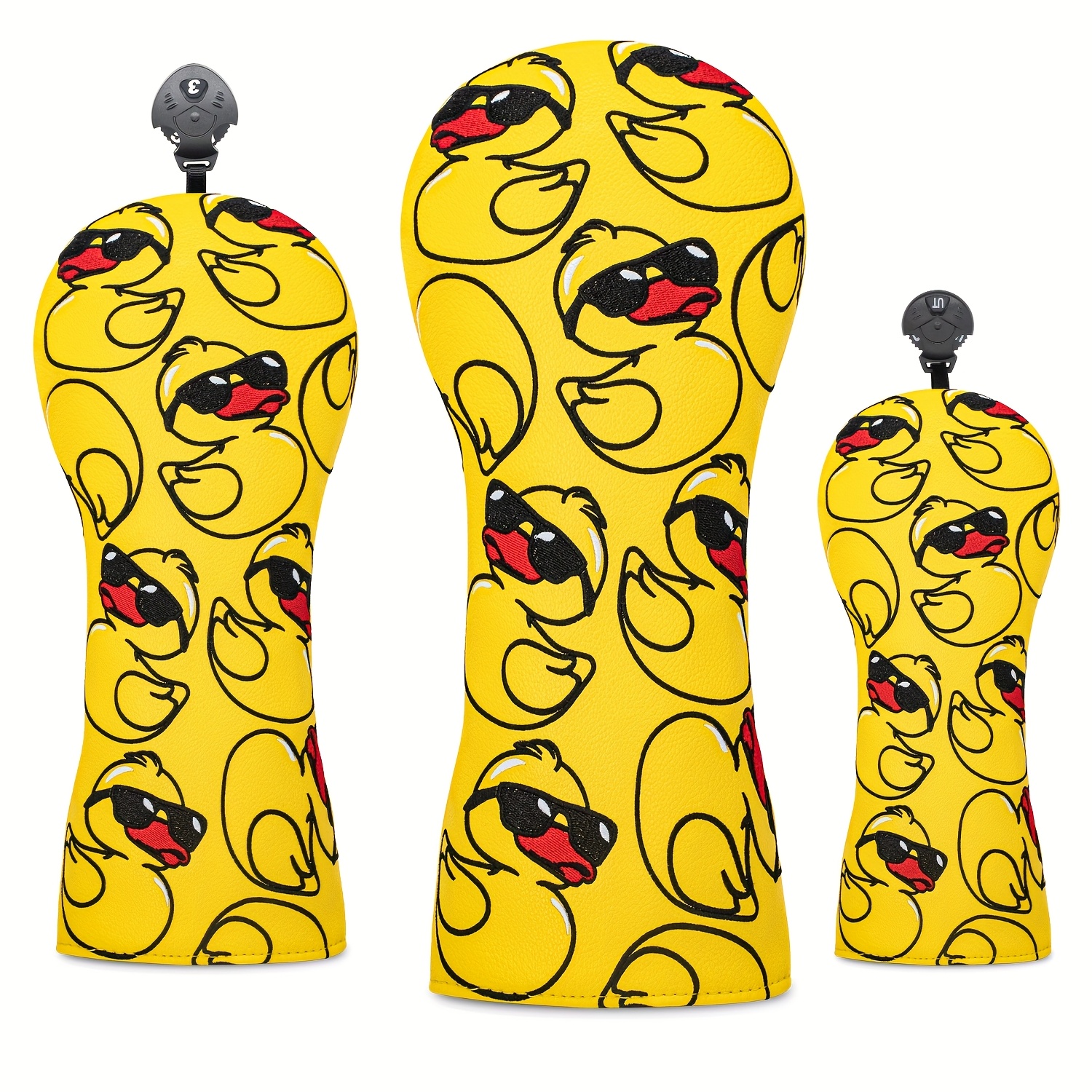 Golf Equipment Nearby - Adorable Yellow Duck-Themed Golf Club Head