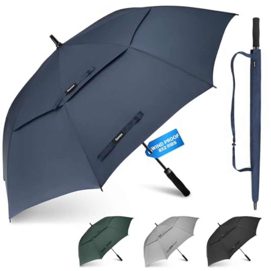 Golf Umbrella Large - Windproof Double-ribs Golf Umbrella, / Auto