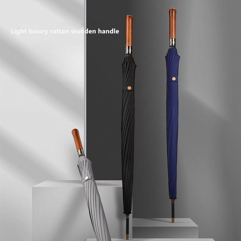 Automatic Wooden Handle Umbrel - đánh giá và giá Golf Umbrella Large