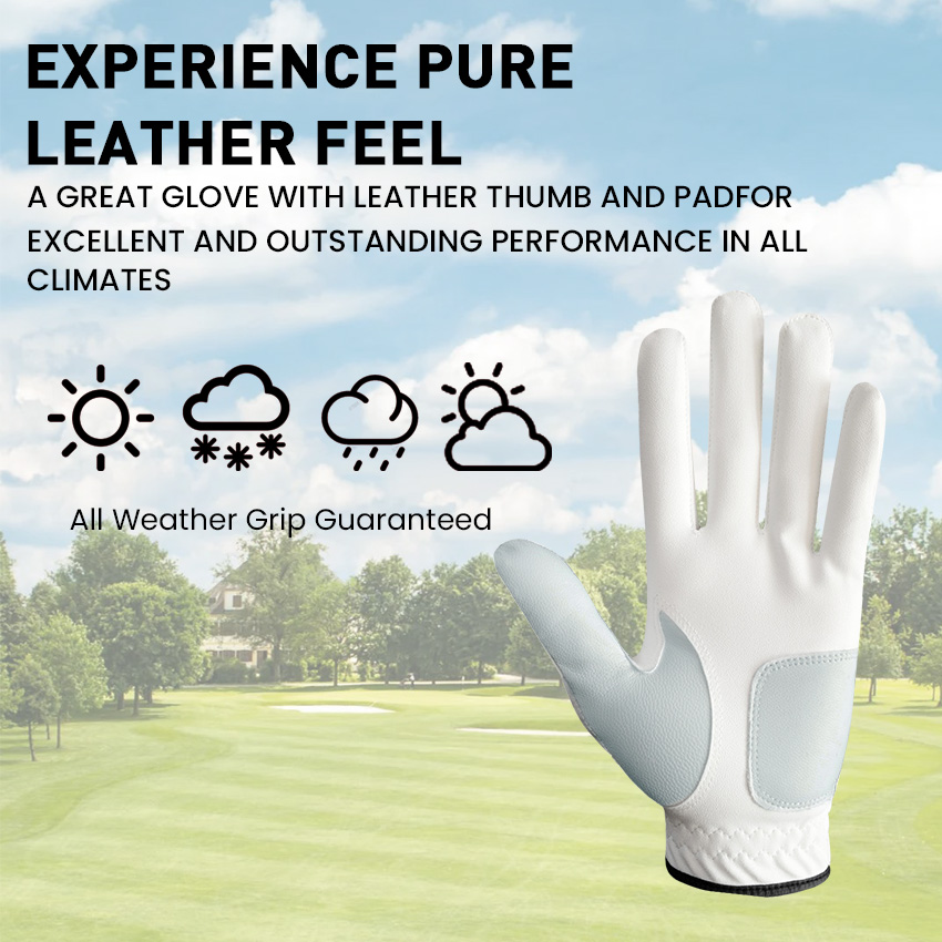 5 Pcs Golf Gloves Men Leather  - đánh giá và giá Golf Equipment Cheap