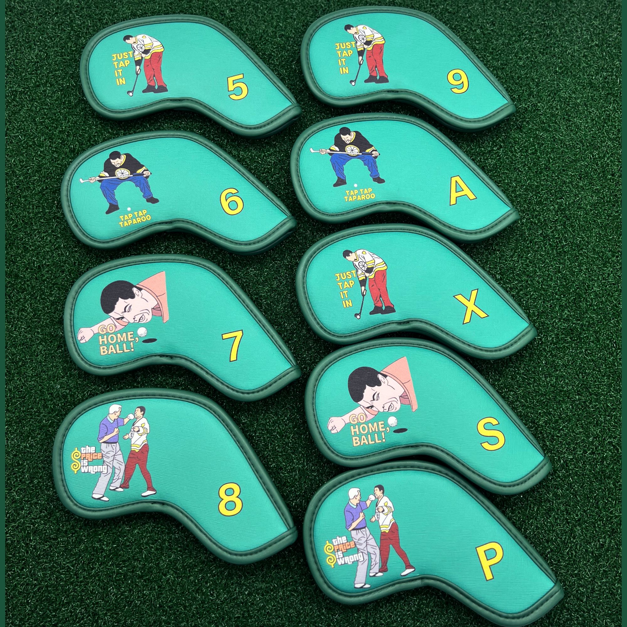 9 pcs Golf Iron Covers with Fu - đánh giá và giá Golf Equipment Nearby